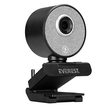 Everest SC-HD09 1080P Full HD Auto Tracking Harekete Duyarlı Mikrofonlu Siyah Usb Pc Kamera