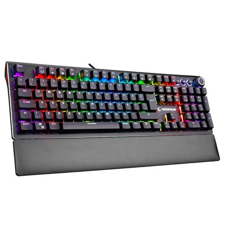 Rampage KB-R92 Thunder Blue Switch RGB Bilek Destekli Mekanik Oyuncu Gaming Klavye