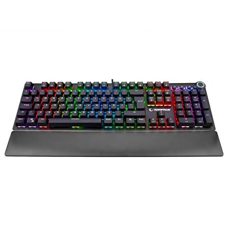 Rampage KB-R92 Thunder Blue Switch RGB Bilek Destekli Mekanik Oyuncu Gaming Klavye