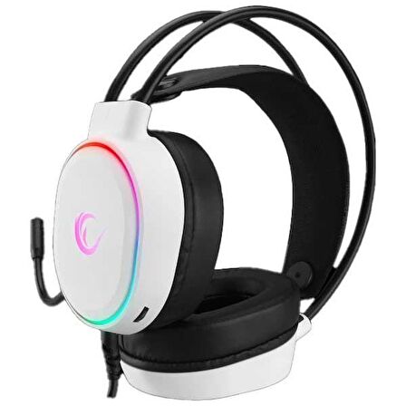 Rampage Rogue Beyaz Usb 7.1 Surround Rgb Ledli Gaming Oyuncu Mikrofonlu Kulaklık