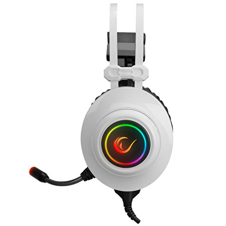 Rampage RM-K1 PULSAR Beyaz Usb 7.1 Surround+Titreşim RGB Işık Efektli Gaming Oyuncu Mikrofonlu Kulaklık