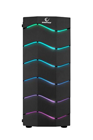 Rampage ARC-X Rgb Ledli Siyah Acrylic Panel 120mm Fanlı Gaming Oyuncu Kasası