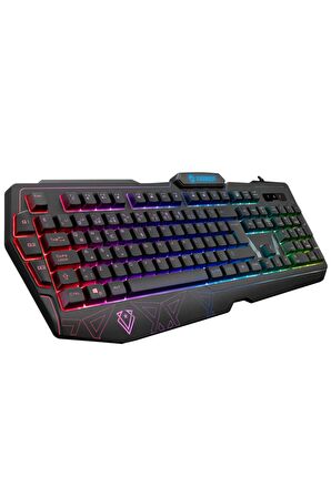 Kb-gx61 Formula Usb Rgb Aydınlatmalı 3 Makro Tuşlu Bilek Destekli Gaming Oyuncu Klavyesi