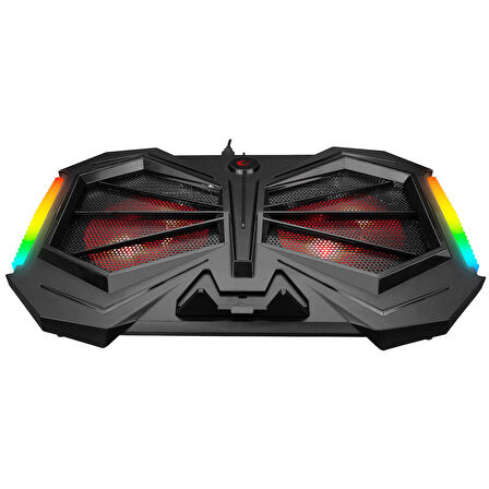 Addison Rampage AD-RC11 SPIDER Siyah 2 Fan 2 USB RGB Işıklı 15-17 Notebook Soğutucu Stand