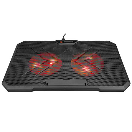 AD-RC12 CLAW Siyah 2 Fan 2 USB RGB Işıklı 15-17 Notebook Soğutucu Stand