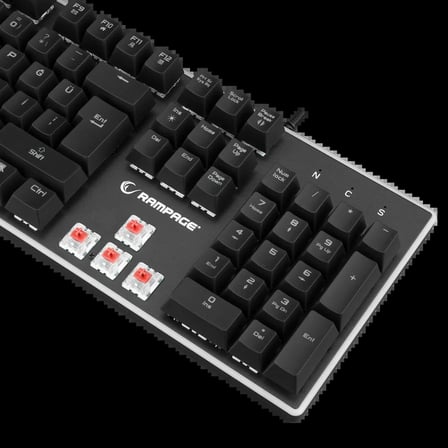 Rampage Bygame-K1 RGB Red Switch Kablolu Mekanik Oyuncu Klavyesi Teşhir