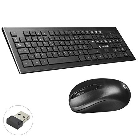 KABLOSUZ KLAVYE Q MOUSE SETİ EVEREST KM-9675