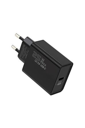 Hytech HY-XE44 25W Type USB-C PD3.0-Quick Charge QC4.0 Type-C Kablolu Şarj Adaptörü