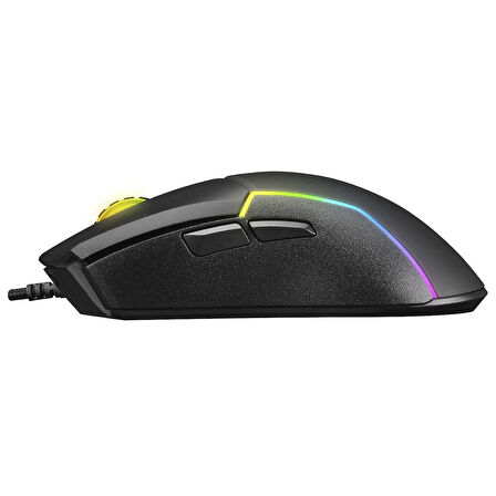 SMX-R28 COOL Usb Siyah RGB Işıklı+Macro 7200dpi / 1000hz Gaming Oyuncu Mouse