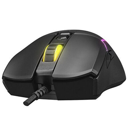 SMX-R28 COOL Usb Siyah RGB Işıklı+Macro 7200dpi / 1000hz Gaming Oyuncu Mouse