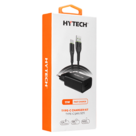 Hytech HY-XE26T Type-C Hızlı Şarj Aleti Siyah