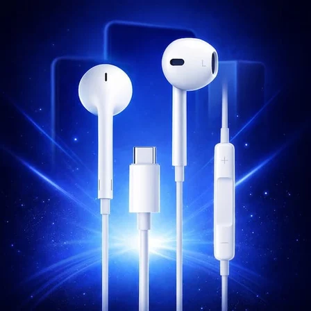 S-Link SL-TPK01 Type-C Telefon Uyumlu Beyaz Kulak İçi Mikrofonlu Kulaklık - Beyaz
