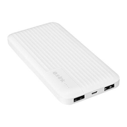 S-Link G101 10000 mAh 2*USB Çıkış + 1*Micro Giriş Beyaz Taşınabilir Şarj Aleti