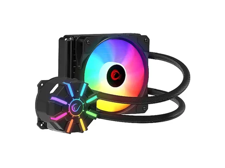 RAMPAGE Helios C1 68CFM 1800RPM Rainbow AMD AM5/INTEL LGA1700 120mm Sıvı Soğutmalı CPU Fan Siyah