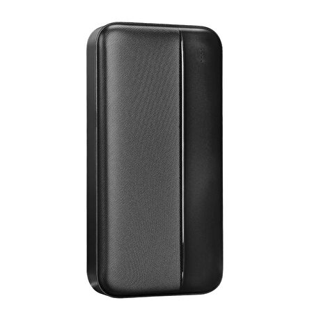 P201 20000mAh PRM Micro+Type-C+USB Siyah Taşınabilir Pil Şarj Cihazı Powerbank
