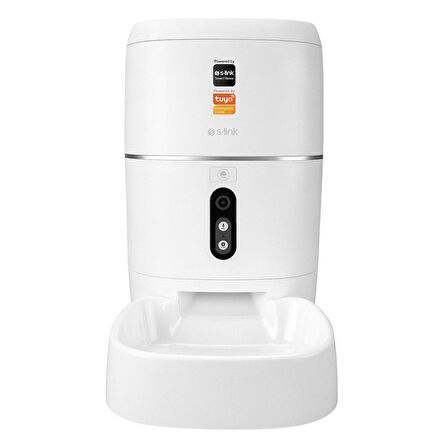 S-link SL-23 Otomatik Yem Kabı 3MP Kameralı İki Yönlü Ses 6L Wifi Tuya Destekli