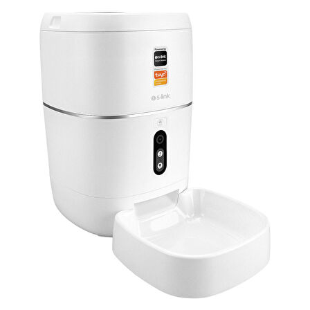 S-link SL-23 Otomatik Yem Kabı 3MP Kameralı İki Yönlü Ses 6L Wifi Tuya Destekli