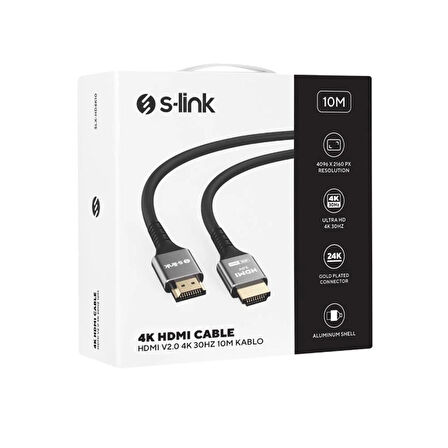 SLX-HD4K10 4K HDMİ V2.0 30 HZ KABLO 10 Metre