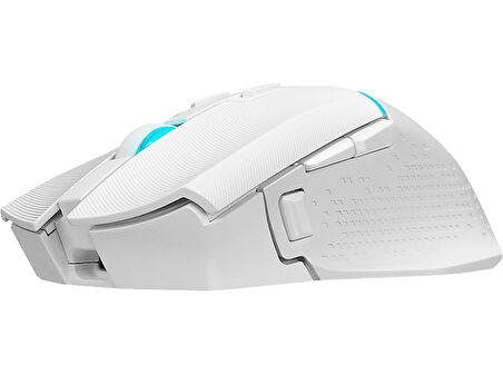 RAMPAGE Drop M3 Beyaz RGB Şarjlı Kablolu/Kablosuz 10000DPI 10D Kablosuz Gaming Mouse