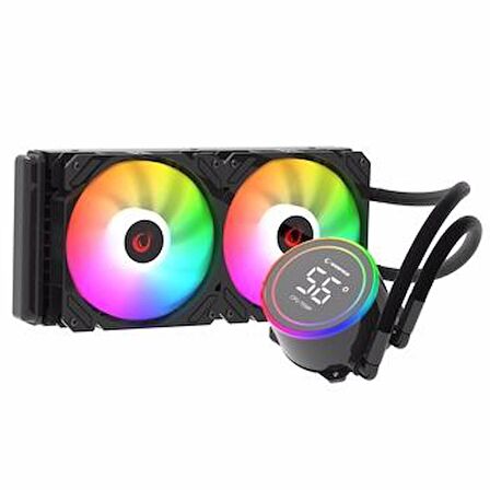 Rampage HELIOS C15 ARGB Sıcaklık Göstergeli 240mm İşlemci Sıvı Soğutucu