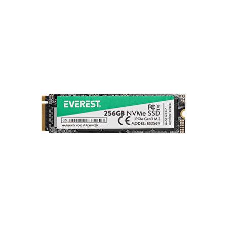 Everest Hdd Ssd M2 Nvme 256Gb Es256 2500/1800Mb/S 3D Nand Pcıe Gen3