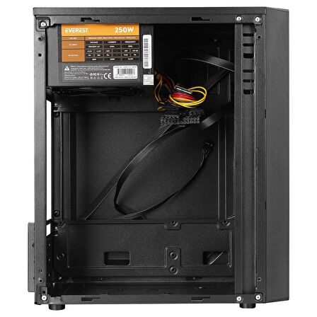 Everest Warp Peak 250W Akrilik Yan Panel Mini-T Gaming Oyuncu Kasası