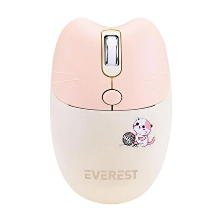 Everest KM-6283 Catty Renkli Tuşlu Sarı Kablosuz Q Multimedia Klavye + mouse + pad set Özellikleri