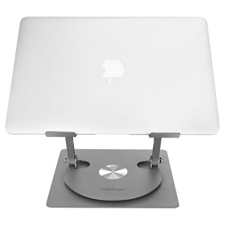 Addison AD-RC30 360 Derece Dönen Ayarlanabilir Katlanabilir Metal Notebook Laptop Yükseltici Stand