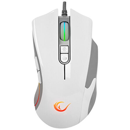 Mouse Oyuncu Gaming Rgb 7 Tuşlu Makro 12800 Dpi Rampage SMX-R22 PHOENIX Beyaz