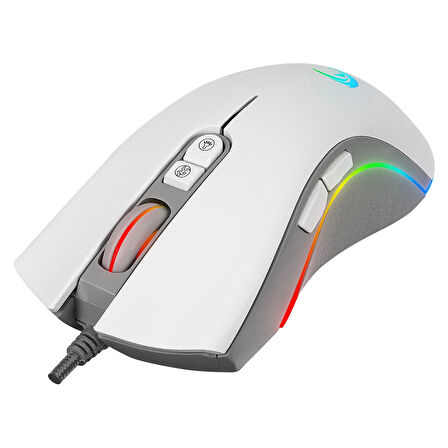 Mouse Oyuncu Gaming Rgb 7 Tuşlu Makro 12800 Dpi Rampage SMX-R22 PHOENIX Beyaz