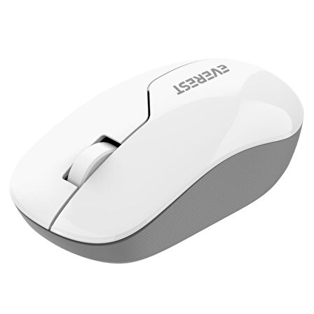 Mouse Kablosuz 2.4 Ghz Everest SMW-973 Beyaz-Gri