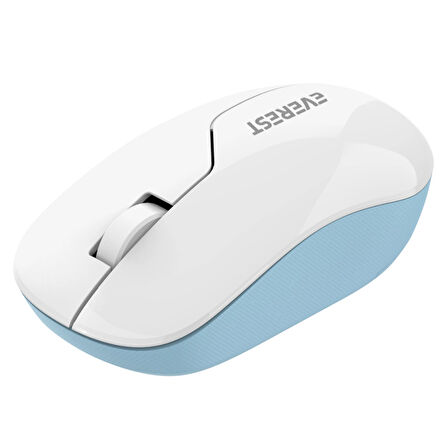 Mouse Kablosuz 2.4 Ghz Everest SMW-973 Beyaz-Mavi