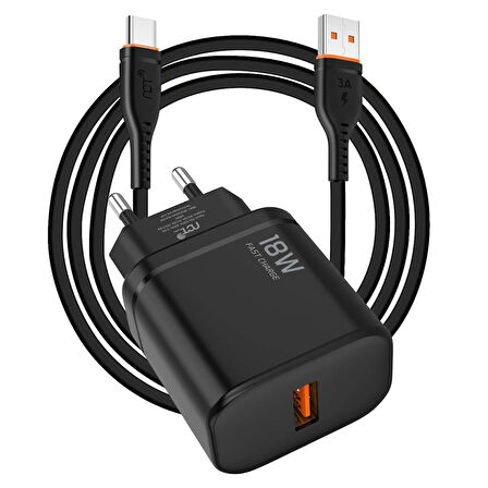 NCT PLUS QC3.0 18W HIZLI ŞARJ KİTİ TYPE-C TO USB CABLE
