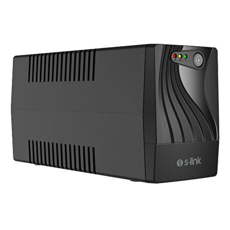 S-link MIGHT U100 1000VA 12V7Ah*2 600W Siyah Line-Interactive Kesintisiz UPS Güç Kaynağı