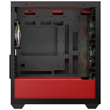 Rampage BLAZE Mesh Temperli Camlı Siyah 4* 12cmARGB Fan M-ATX Mid-T Gaming Oyuncu Kasası