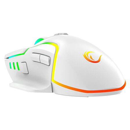 Rampage Miracle M2 Usb Beyaz 8 Tuşlu RGB 7200dpi Gaming Oyuncu Mouse