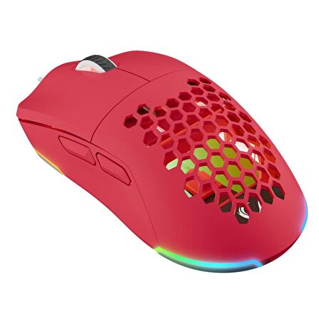 Rampage BLINK Pembe 7 Makro Tuşlu RGB 12800 DPI Gaming Oyuncu Mouse