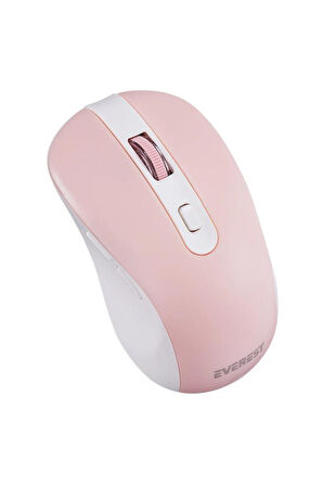 Everest 2.4 Ghz Kablosuz Standart Klavye Mouse Seti 1600 Dpi Pembe KM-9676