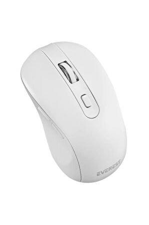 Everest 2.4 Ghz Kablosuz Standart Klavye Mouse Seti 1600 Dpi Beyaz KM-9676