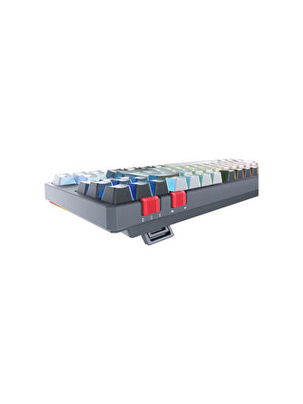 Rampage Yoru Tkl Siyah/gri Type-C Bağlantılı Outemu Red Swich Q Mekanik Gaming Oyuncu Klavye Rgb