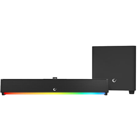 Ayt Rampage RM-1 Soundwave Plus Siyah 2x15 Watt+34 Watt BT+USB+AUX+TF Kartlı Gaming Soundbar