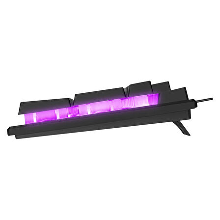 Klavye Oyuncu Gaming Rgb Rainbow Membrane Everest KB-24 Siyah