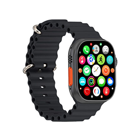 ÖZKA GSM Hytech W69 Watch IOS ve Android Uyumlu MActive 2.05 inç Geniş Ekranlı Siyah Akıllı Saat