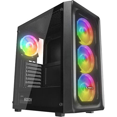 Rampage Armor V2 4X120MM Rgb Fanlı 600W 80PLUS Bronze Midt Atx Gamıng Kasa