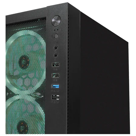 Rampage VEGA V2 650W 80+ Bronze Tempered Glass USB3.0 RGB mATX Siyah Gaming Kasa