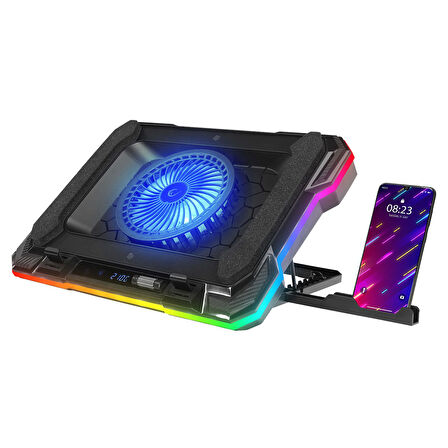 Rampage Cyclone S49 RGB Fanlı 14"-19'' LED Ekranlı Notebook Soğutucu