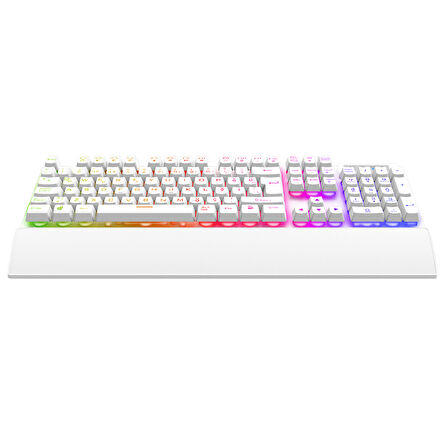 Rampage KB-RX77 RUNNER Rainbow Beyaz Gaming Klavye