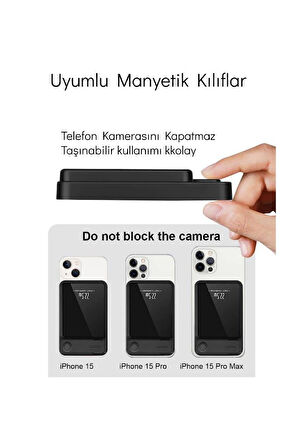 S-link M1021 10000mAh 15W MagSafe Manyetik Taşınabilir Powerbank 22.5W+PD20W+QC3.0