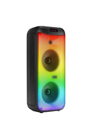 Mikado 40W TWS FMli RGB Işıklı Kablosuz Mikrofonlu Kule Bluetooth Hoparlör