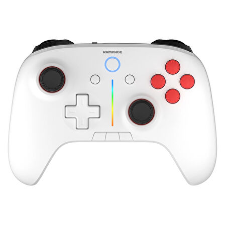 Rampage Hydra Android/PC Uyumlu Kablosuz (Bluetooth & 2.4 GHz) Oyun Kolu Gamepad - Beyaz